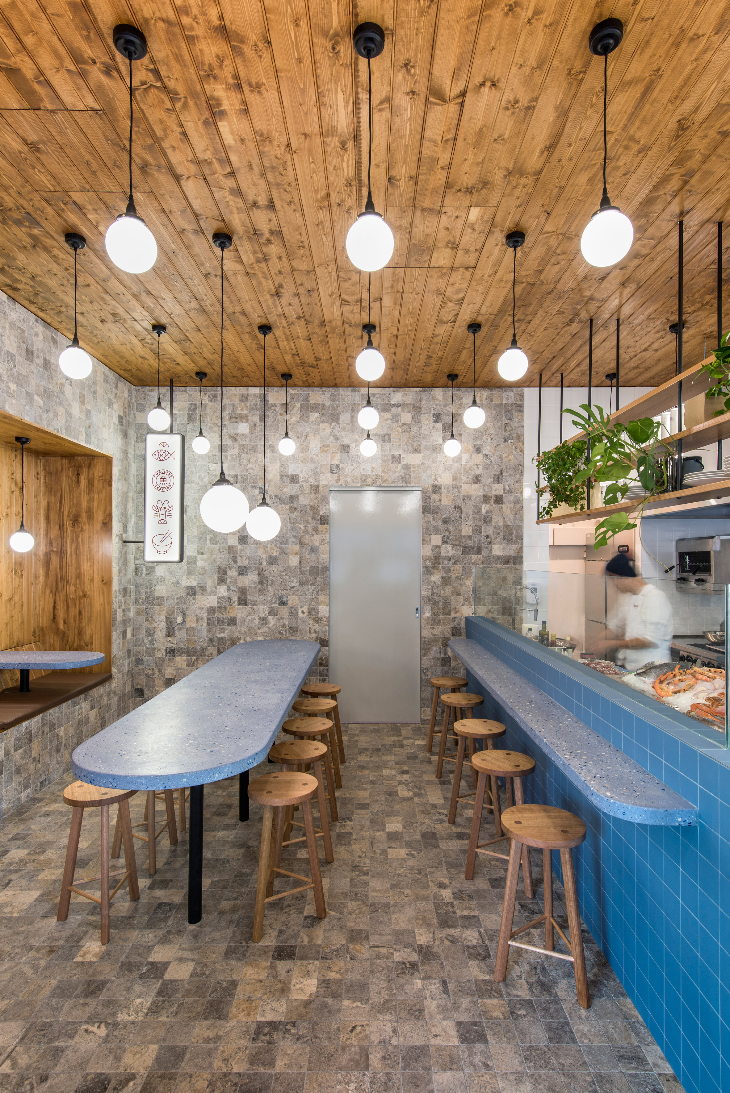 Sans-Arc Studio updates traditional chip shop decor for Smallfry Seafood