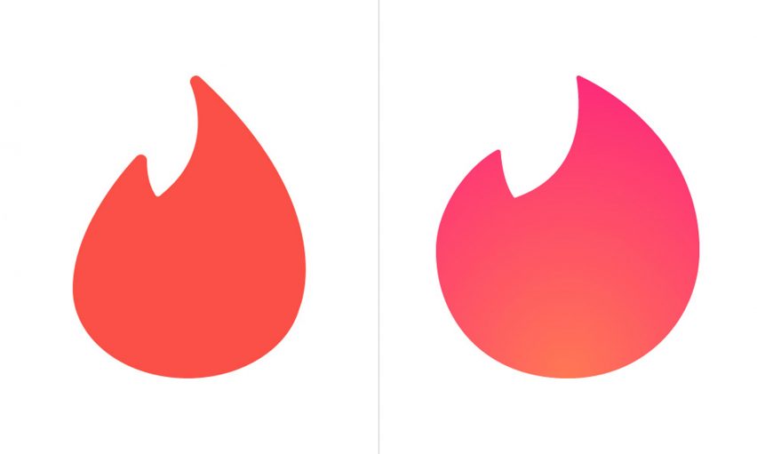 Tinder Replaces Wordmark With Pink And Orange Flame Logo