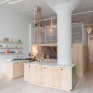 New Affiliates renovates Bed-Stuy Loft with plywood mezzanine and rough materials