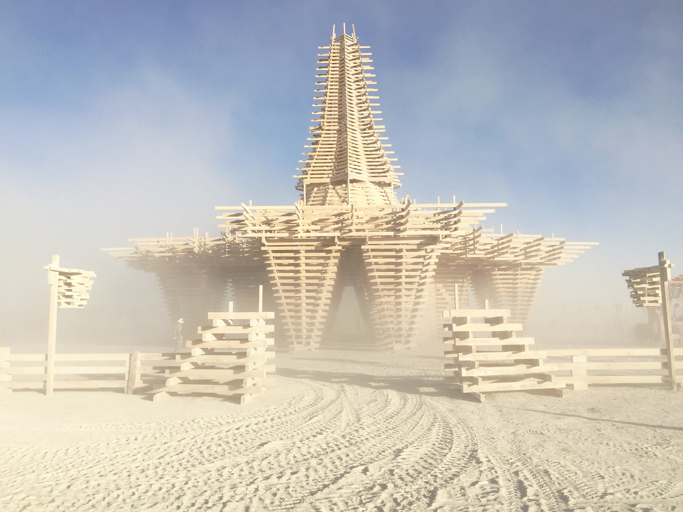 Temple for Burning Man 2017 highlighted the problem of America's dying forests