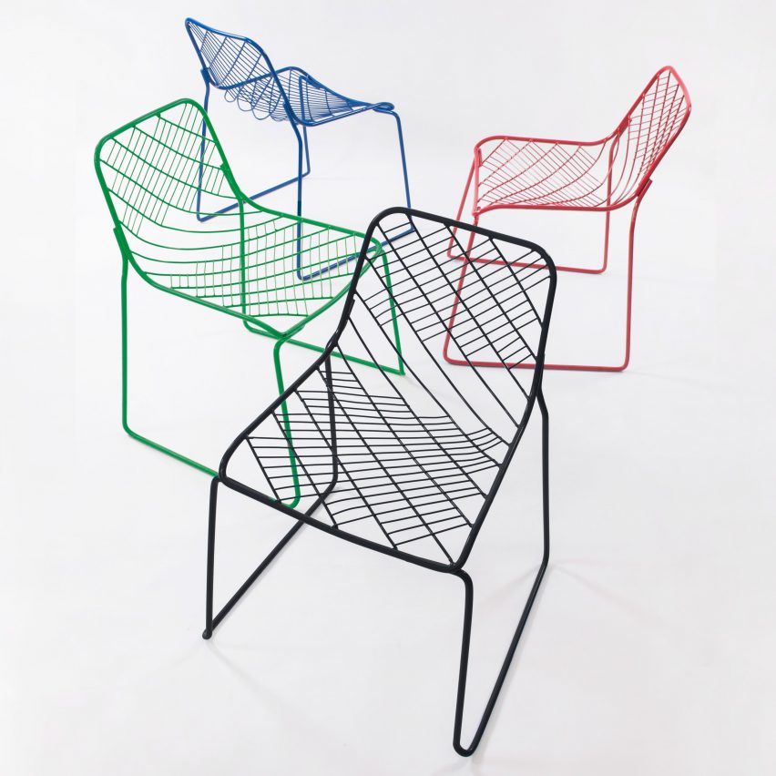 People's Industrial Design Office create wire Mesh Chair