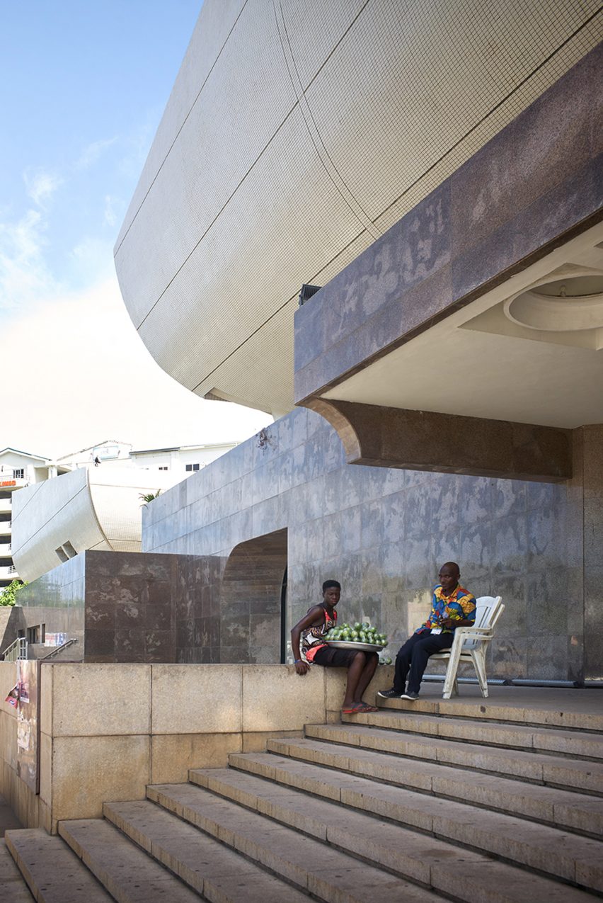 National Theatre of Ghana, Accra photographed by Julien Lanoo