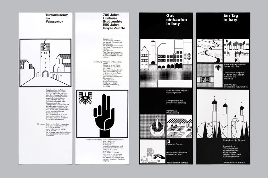 Otl Aicher's graphics poster project for Isny