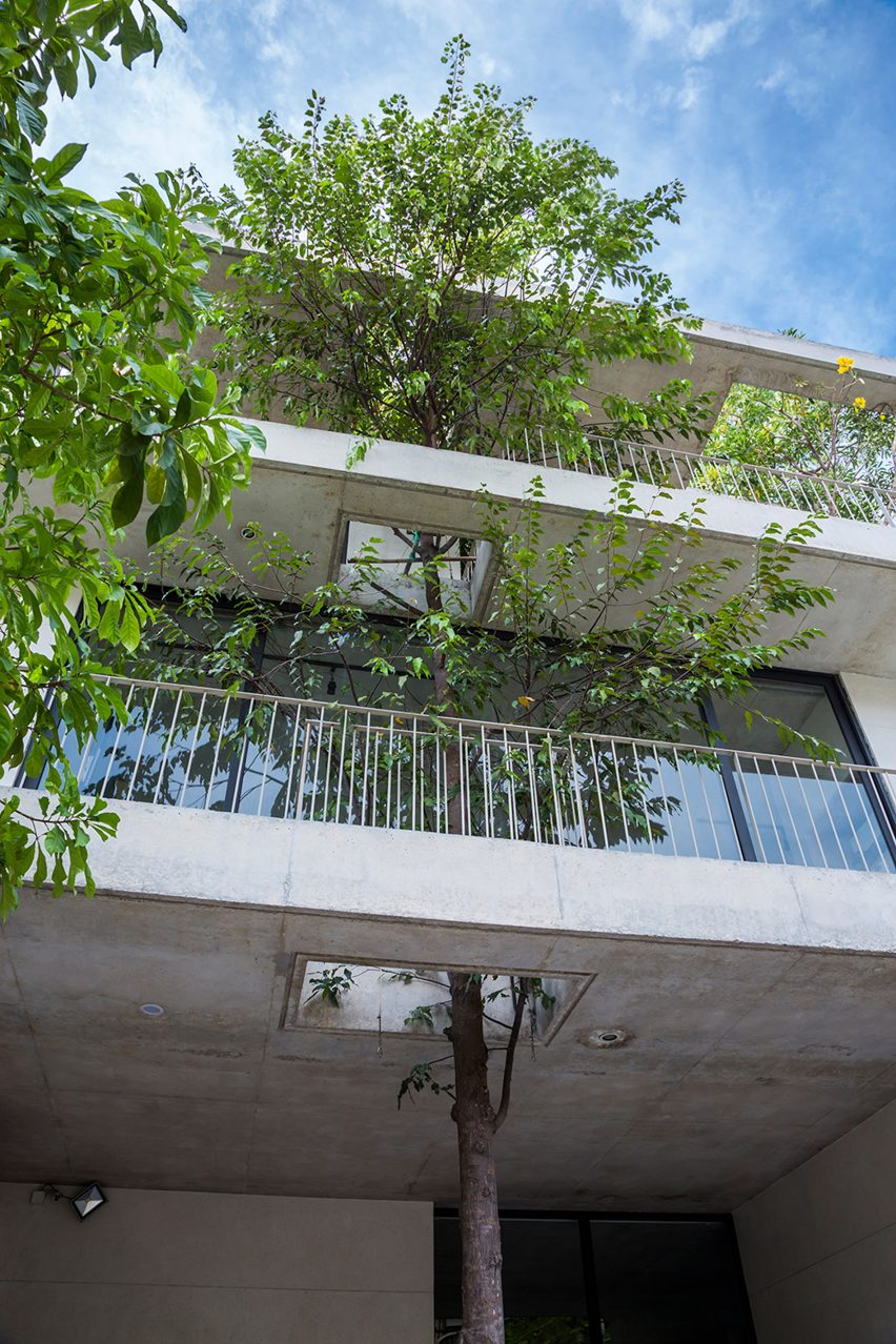Stacked planters house by Vo Trong Nghia architects.