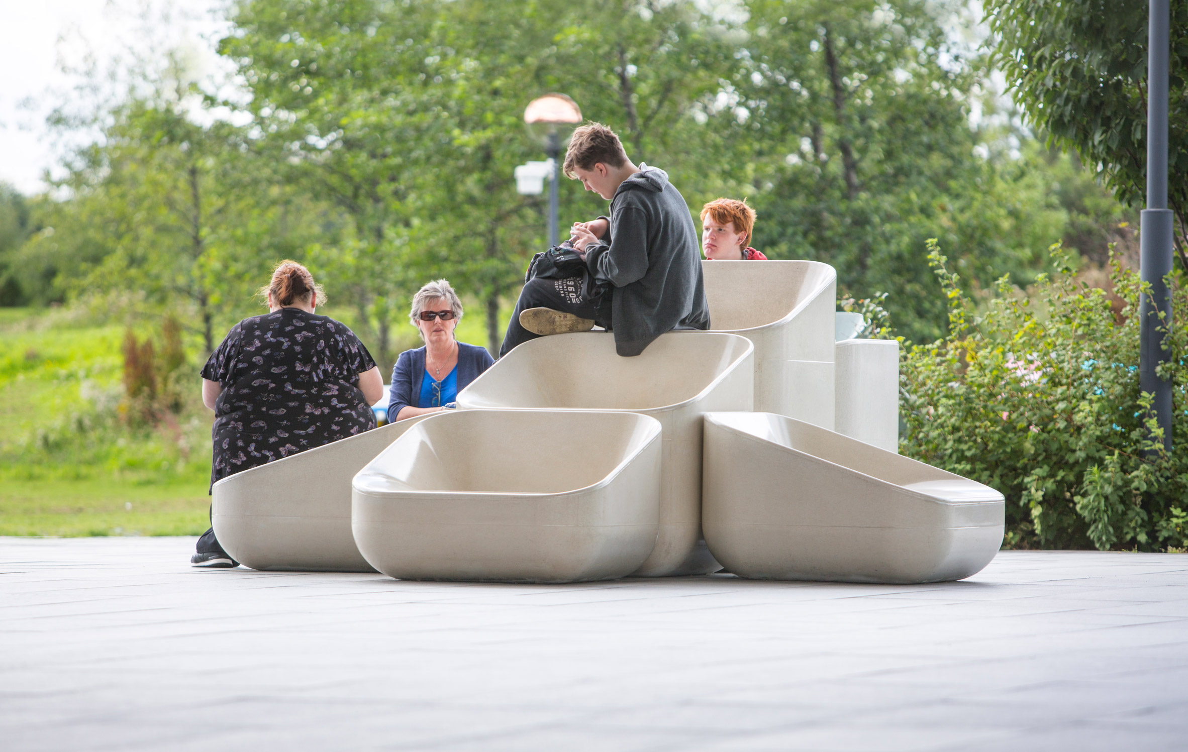 Design studio Raw Edges designs outdoor furniture for Greenwich Peninsula.