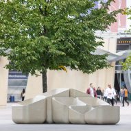 Raw Edges creates concrete armchairs for Greenwich Peninsula