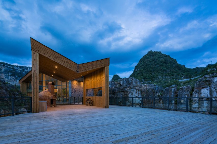 Tourist Center of Anlong Limestone Resort by 3andwich Design and He Wei Studio
