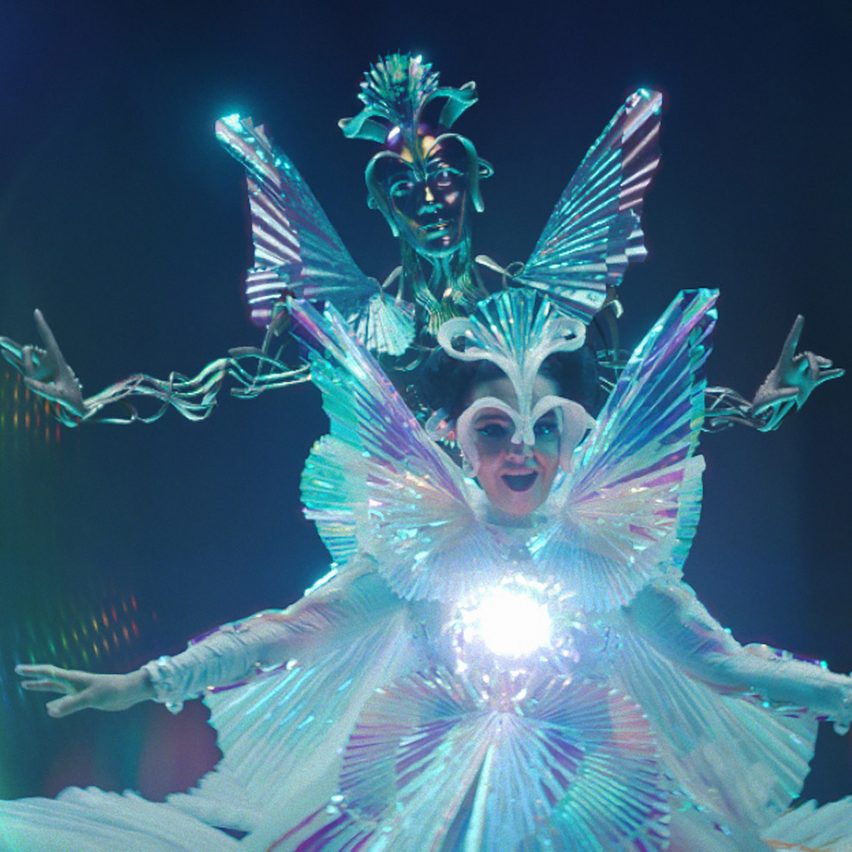 Icelandic musician Bjork's music video for The Gate, directed by Andrew Thomas Huang.