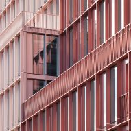 Duggan Morris builds office with millennial-pink exterior in London's King's Cross