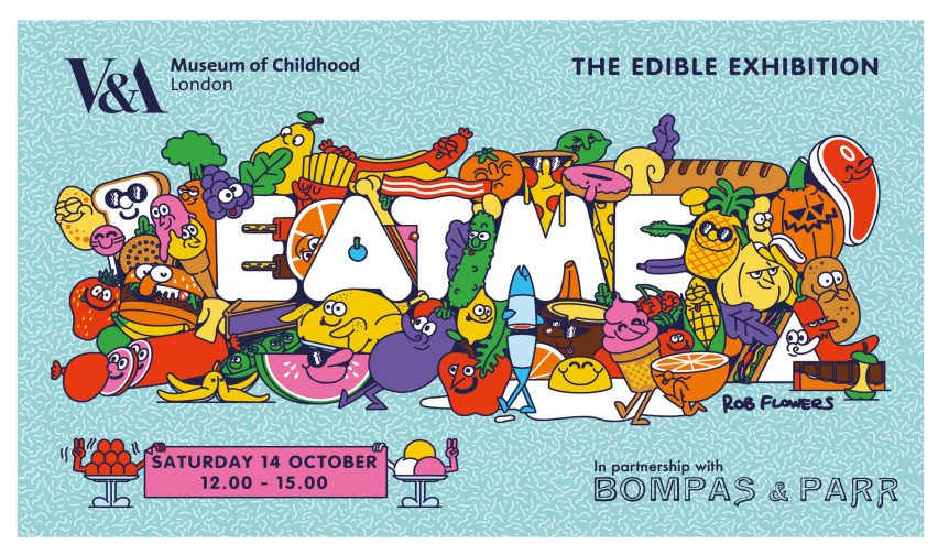 Edible posters by Rob Flowers and culinary installations by Bompas & Parr
