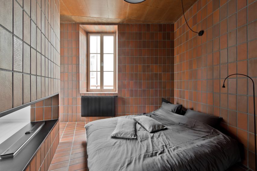 Agrob Buchtal Goldline tiles in Bazillion apartment by YCL Studio