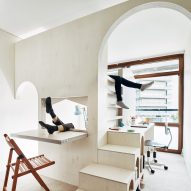 Studio Ben Allen inserts pale plywood children's bedroom into Barbican flat
