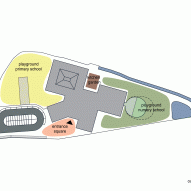 Plan of School de Vonk by NL architects in Belgium