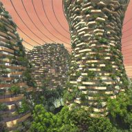 Stefano Boeri imagines dome-covered Mars colony with "vertical forests"
