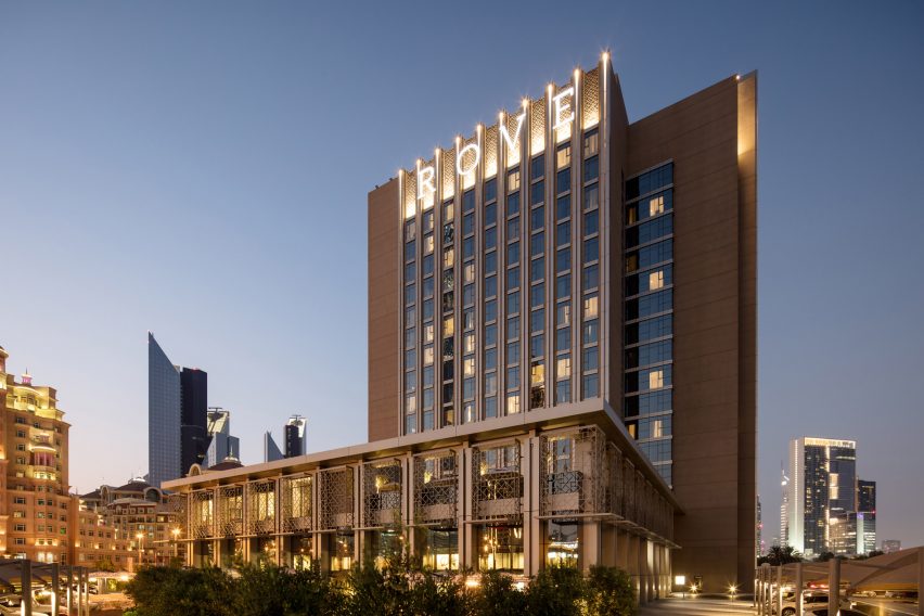 Rove Downtown hotel in Dubai by Stride Treglown International