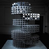 Giles Miller creates light-reflecting sculpture from 2,000 "pennies"