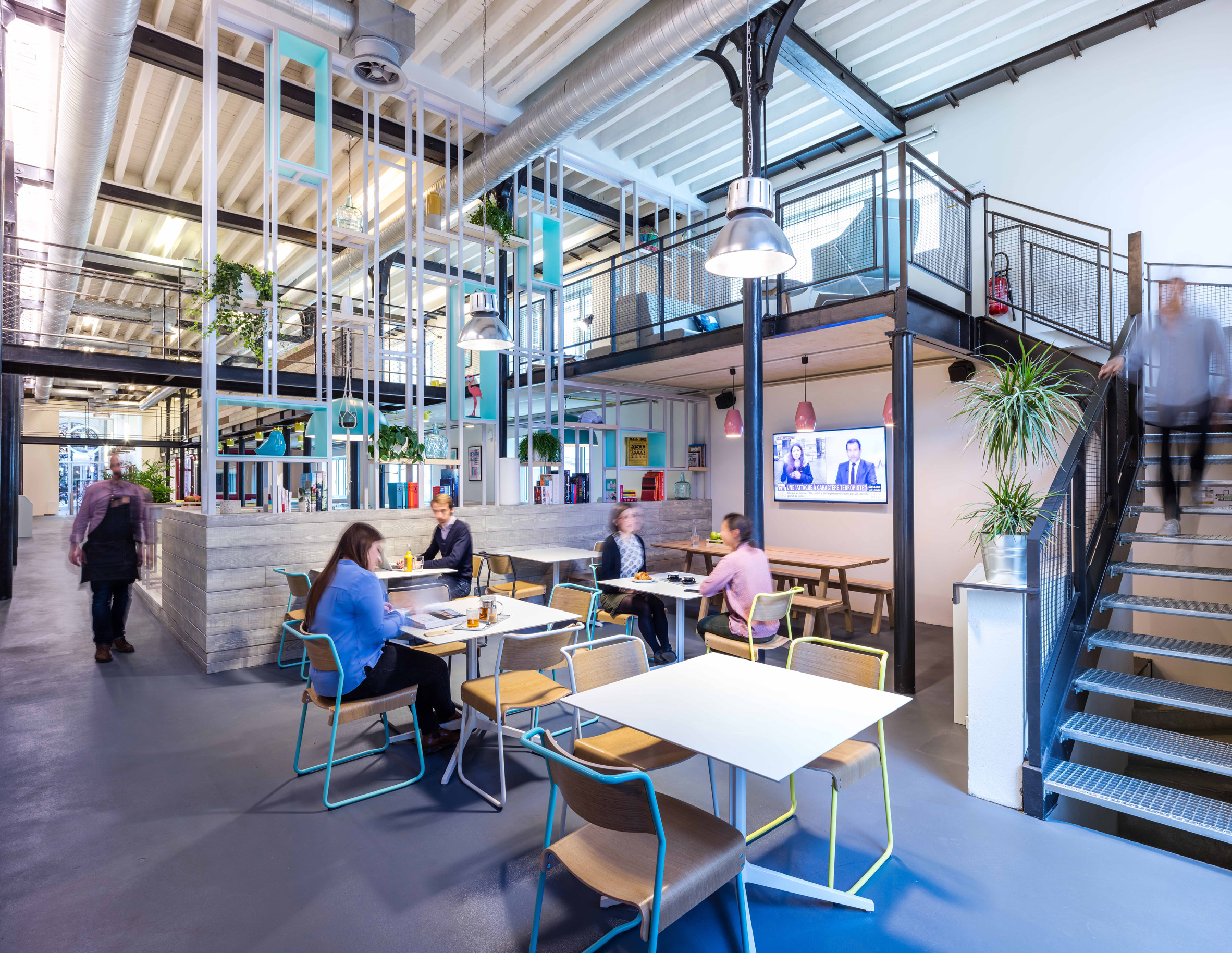 MoreySmith create co-working offices in former industrial building in Paris