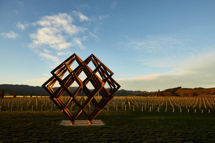 Studio Dror's installation imitates the vineyards of Brancott Estate