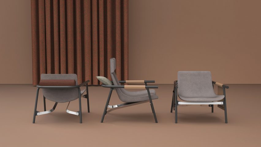 EDDY Lounge chair by Alain Gilles
