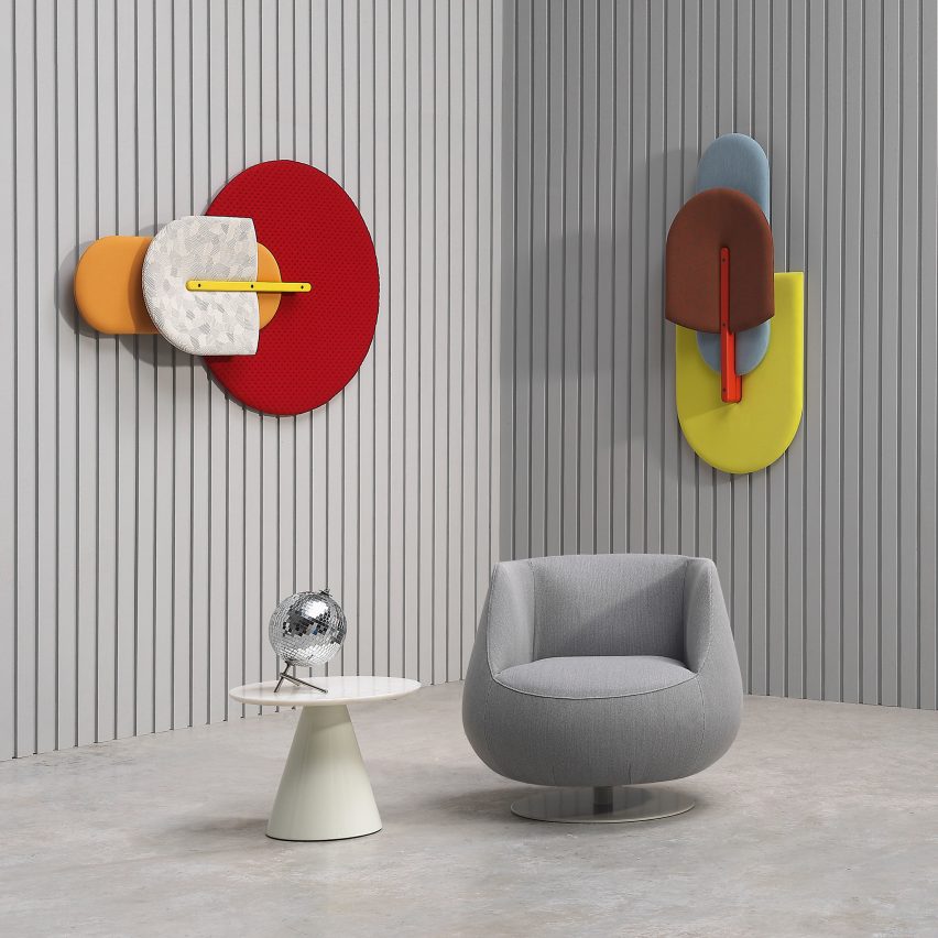 Dezeen promotion: Spanish studio MUT Design has created sound-absorbing panels in the shape of beetles for furniture brand Sancal