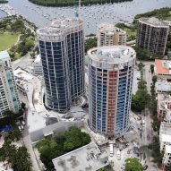 OMA's Park Grove towers take shape in Miami