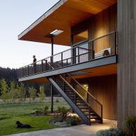 Carney Logan Burke clads remote Montana home in stone and oxidised steel