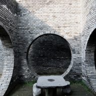 Dong Yugan uses brick to form sculptural surfaces and playful structures at Red Brick Art Museum