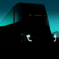 Semi truck and Roadster by Tesla