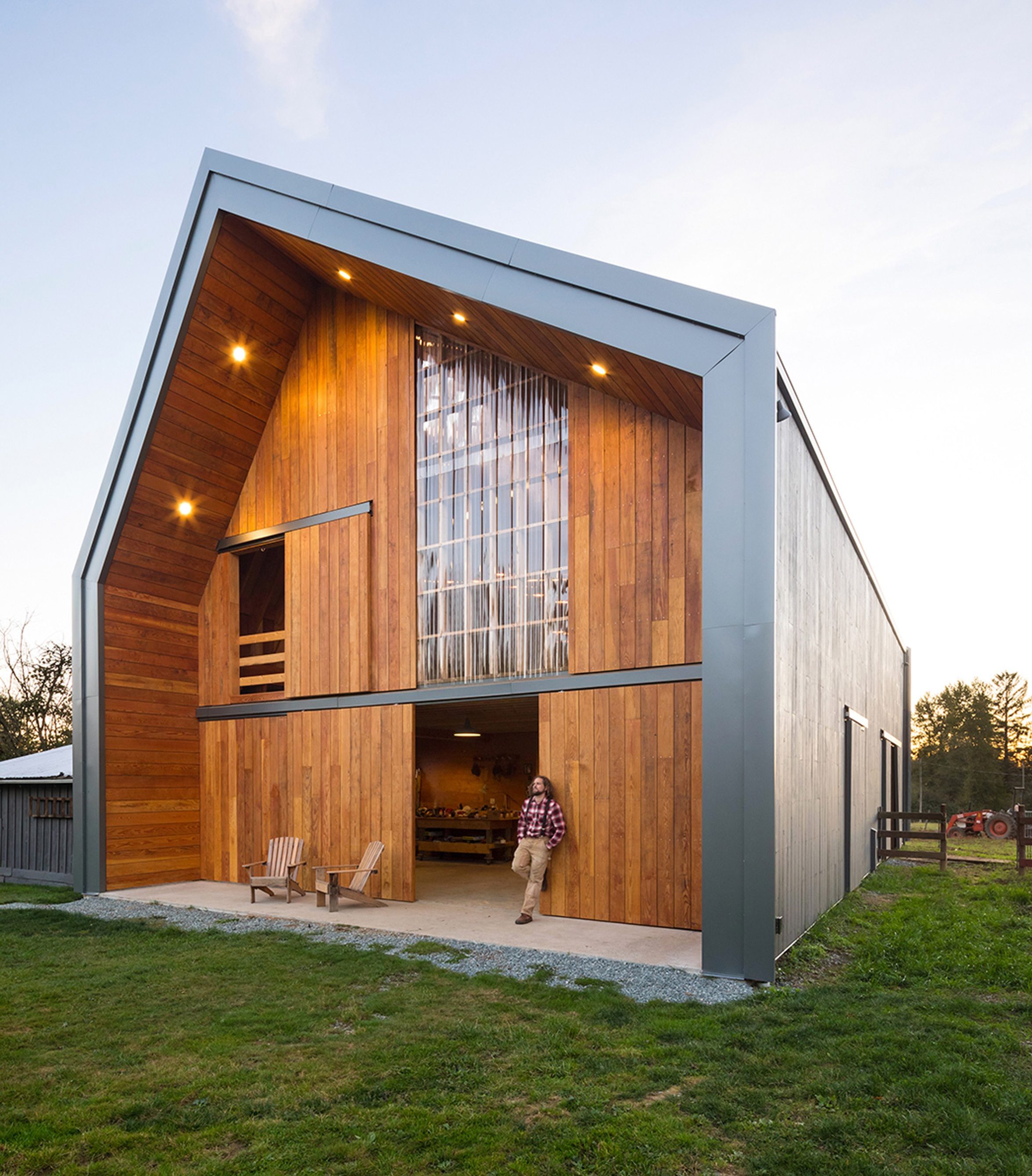 Asher deGroot builds Swallowfield Barn with help of local community