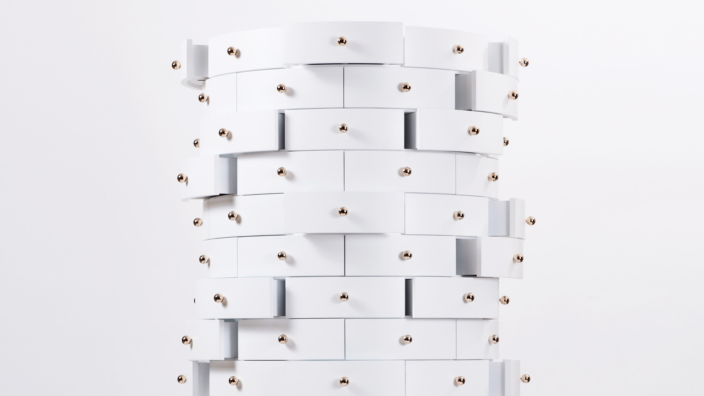 Rianne Koens' stackable boxes function as cabinets and tables