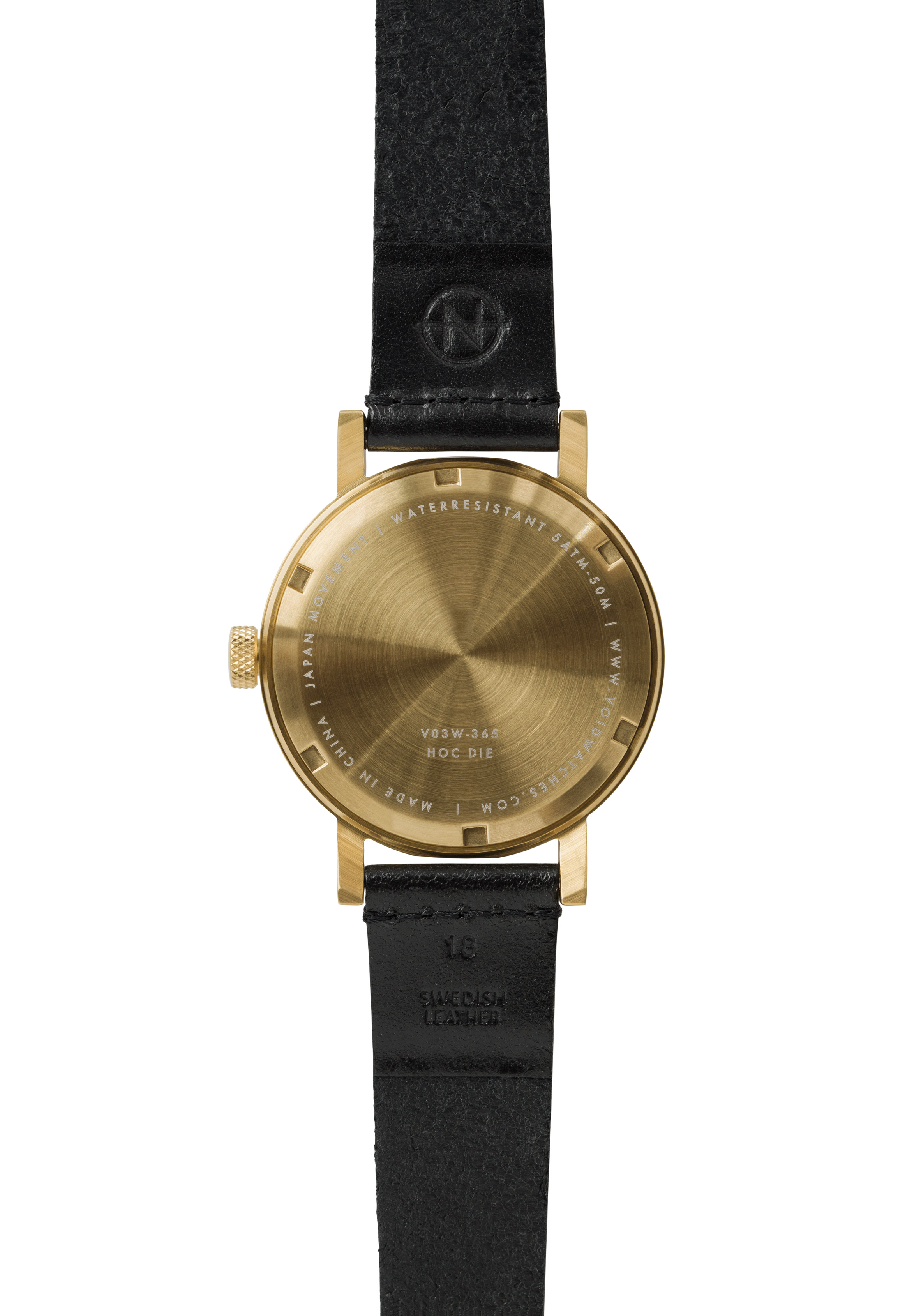 Void Watches: Gold Case Black Watch