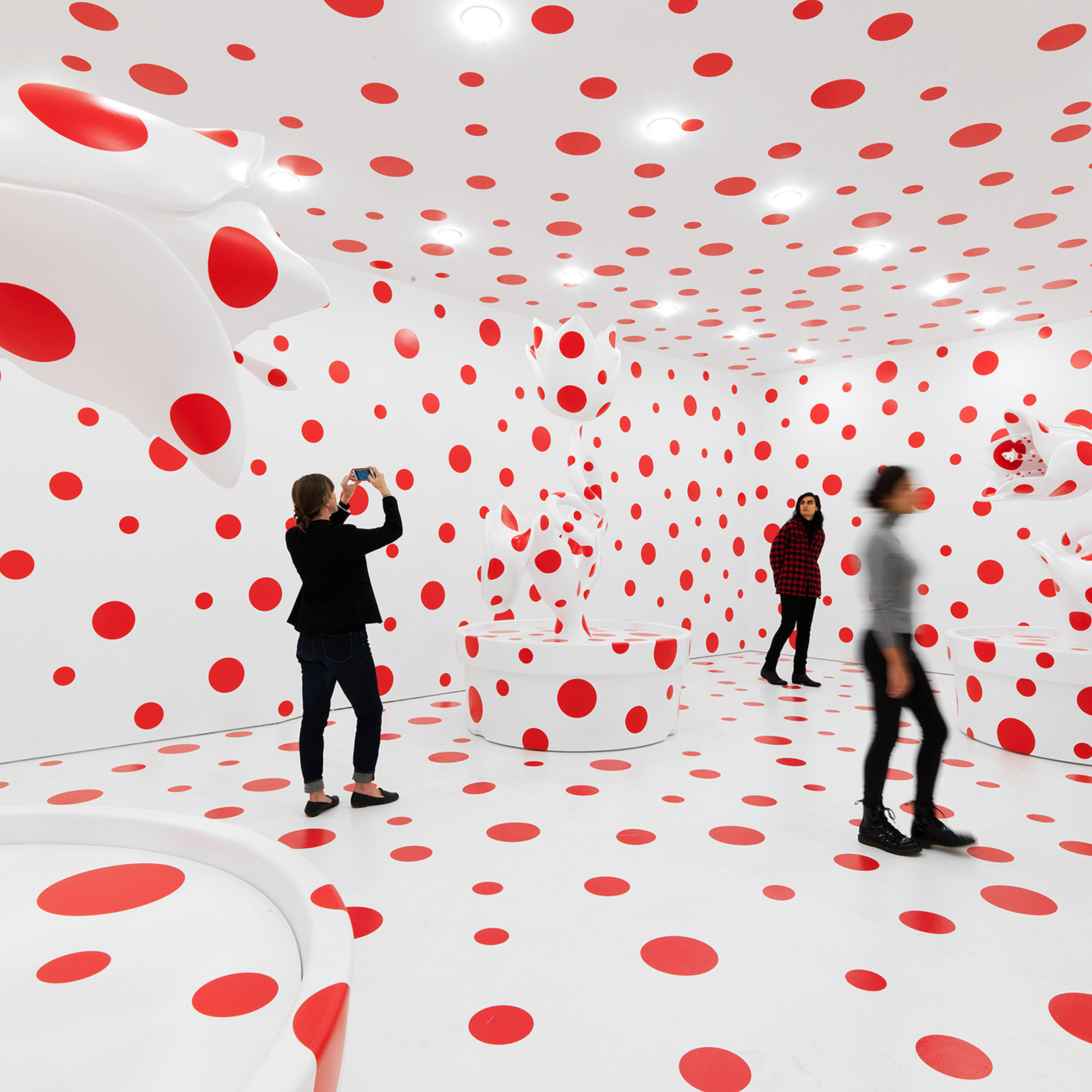 Yayoi Kusama's mirror rooms and polka-dot installations come to