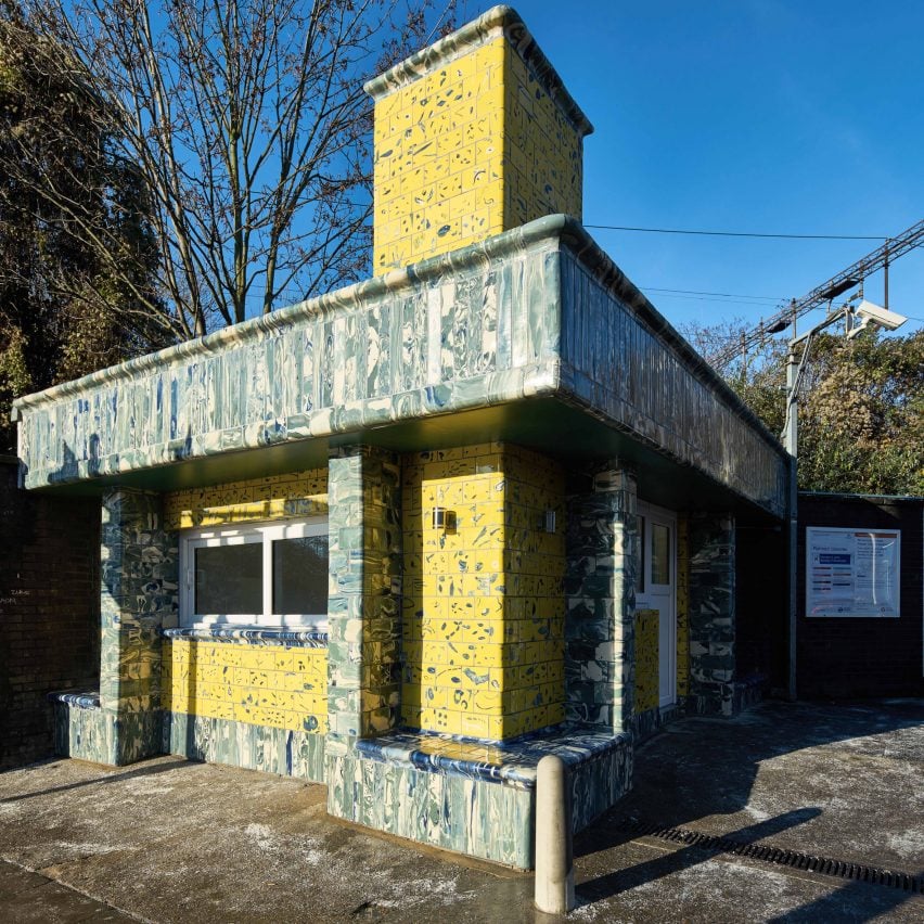 Assemble give Seven Sisters station tiled facade in tiles