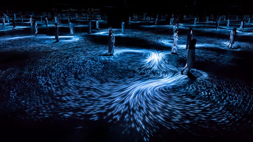 teamLAB installation inspired by whirlpools
