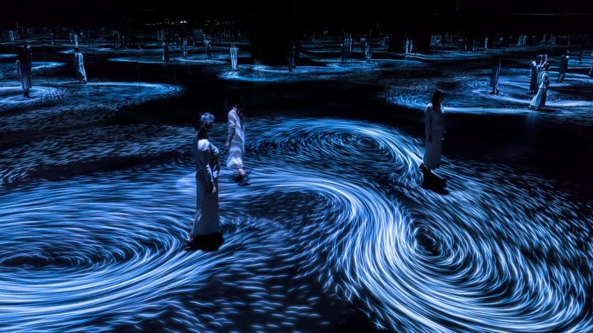 teamLAB installation inspired by whirlpools