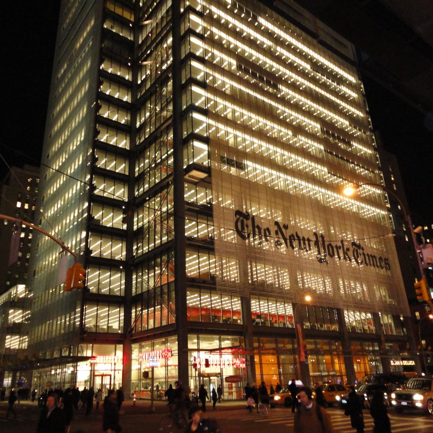 The New York Times building by Renzo Piano