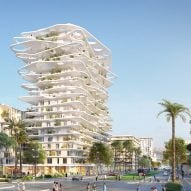 Sou Fujimoto designs tower with wavy canopies and verdant balconies for new development in Nice