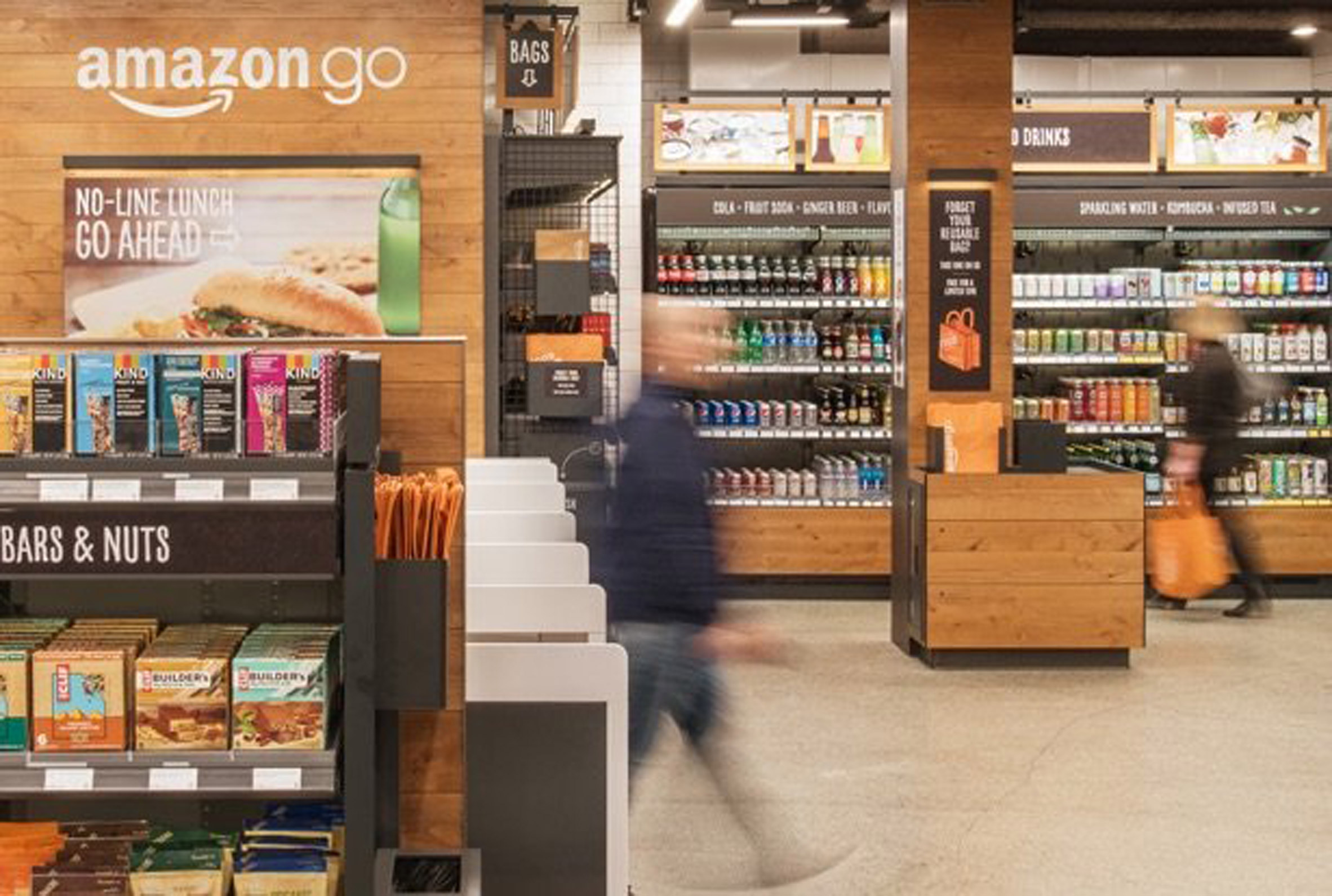 Amazon Go store swaps cashiers for sensors to remove queues