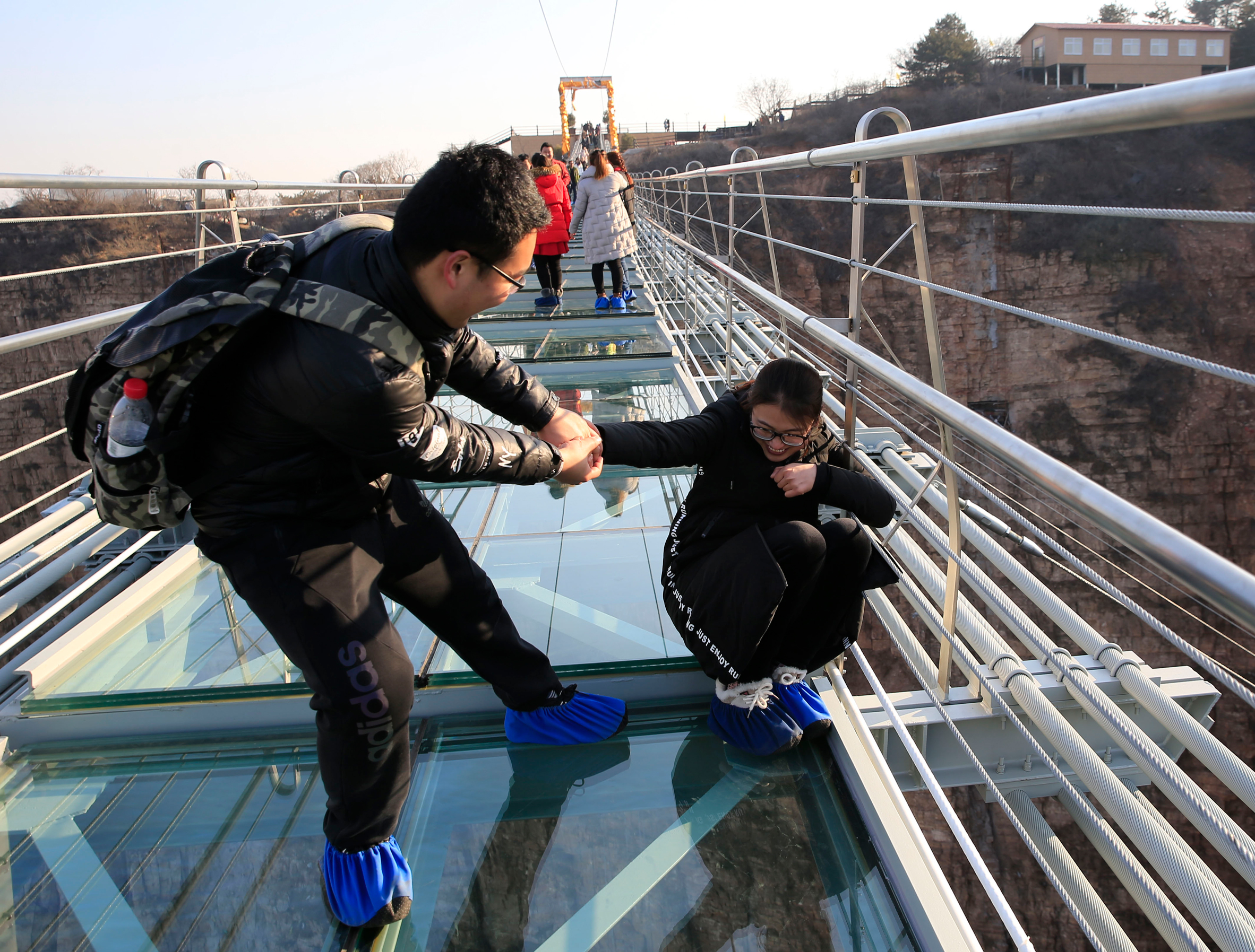 Glass bridge in China