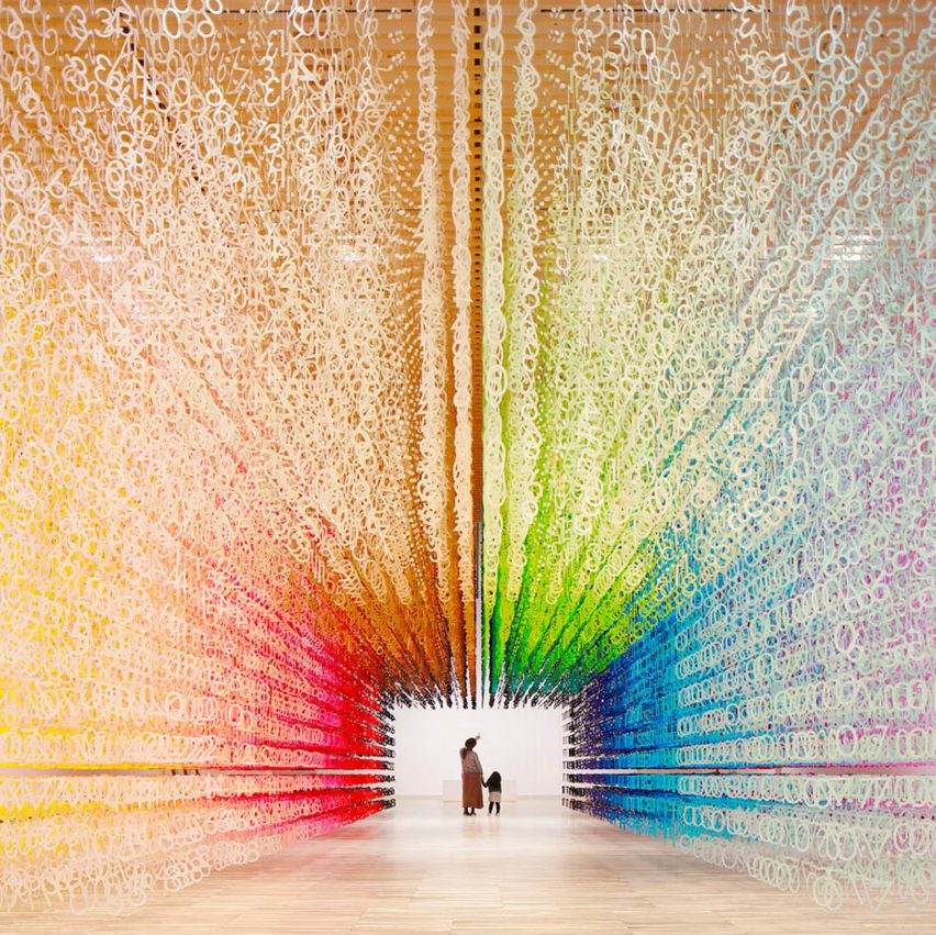 Dezeen's top 10 installations of 2018: Colour of Time, Japan by Emmanuelle Moureaux