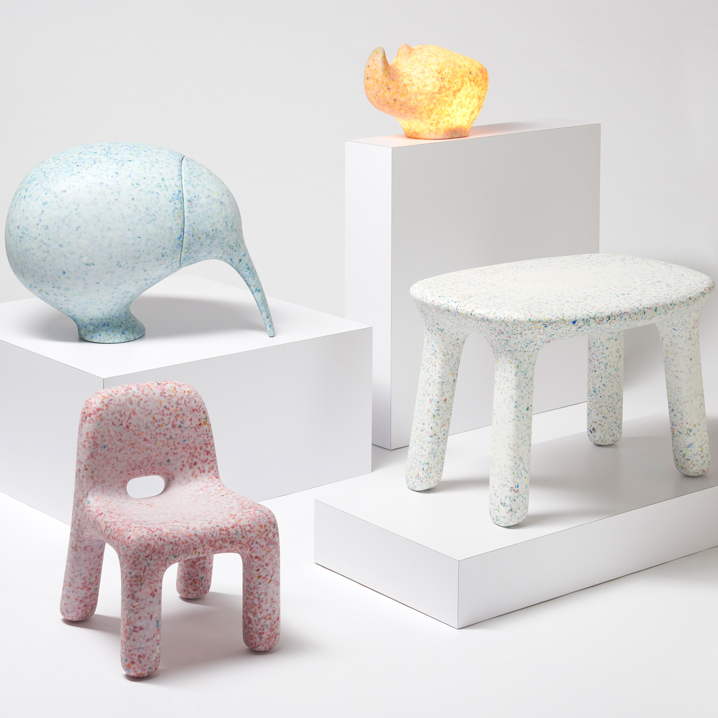 Plastic Furniture Made From Old Toys Introduces Kids To The