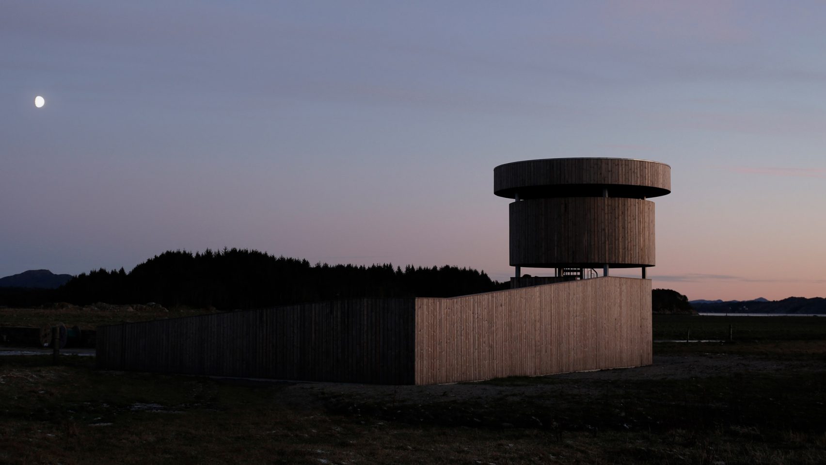 Circular Tower Provides Panoramic Birdwatching Point On Norwegian Island