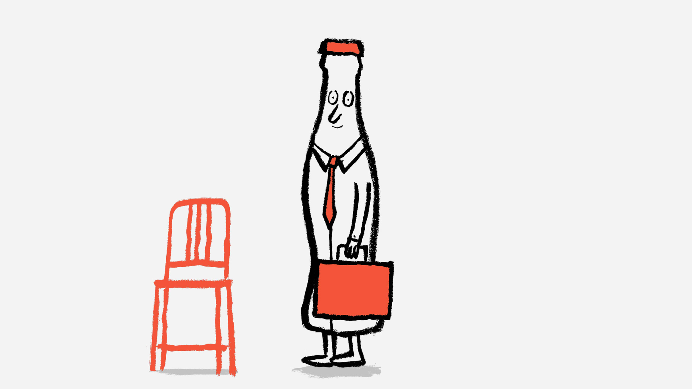 Jean and Nicolas Jullien illustration of Emeco 111 Navy Chair