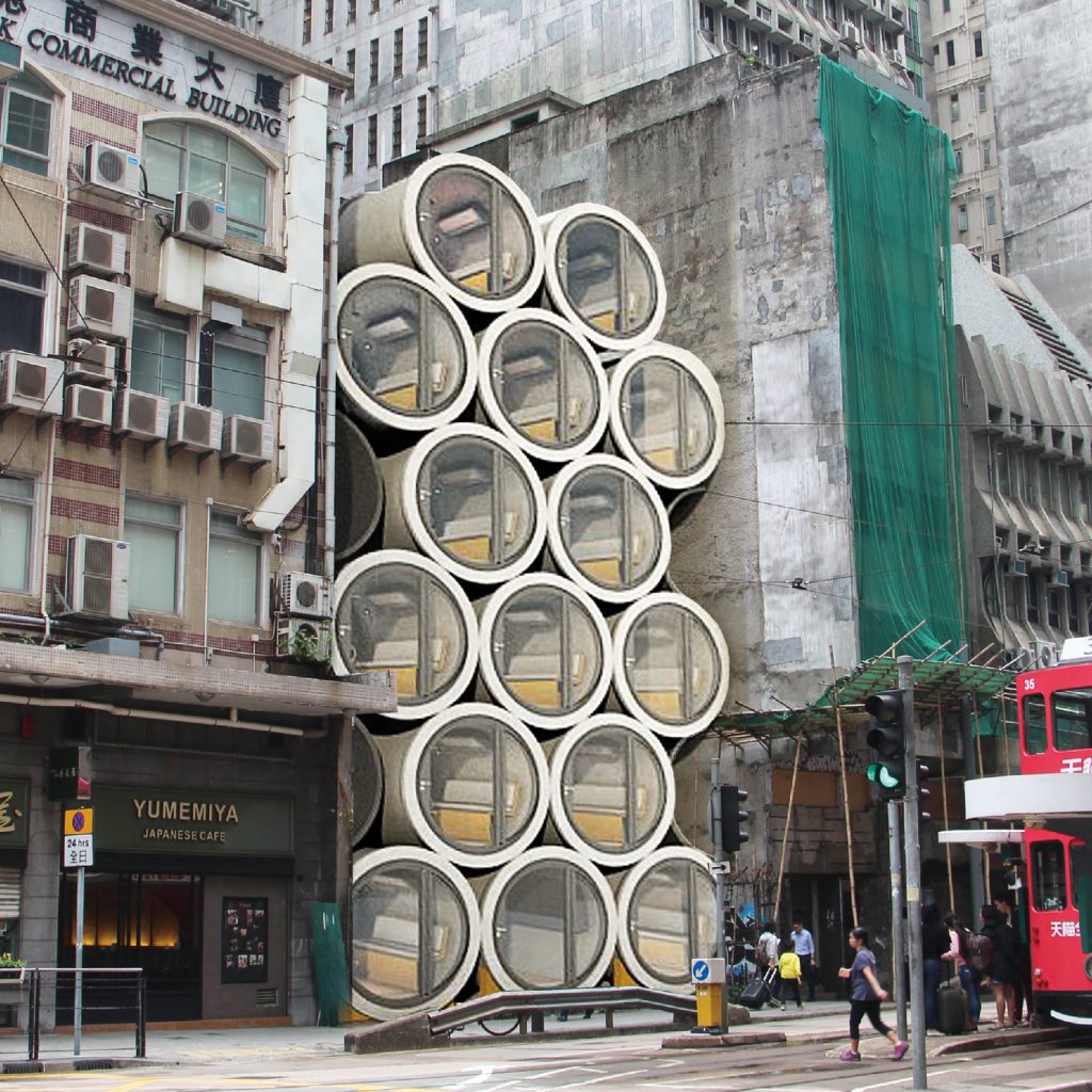 Micro homes in pipes designed to ease Hong Kong's housing crisis