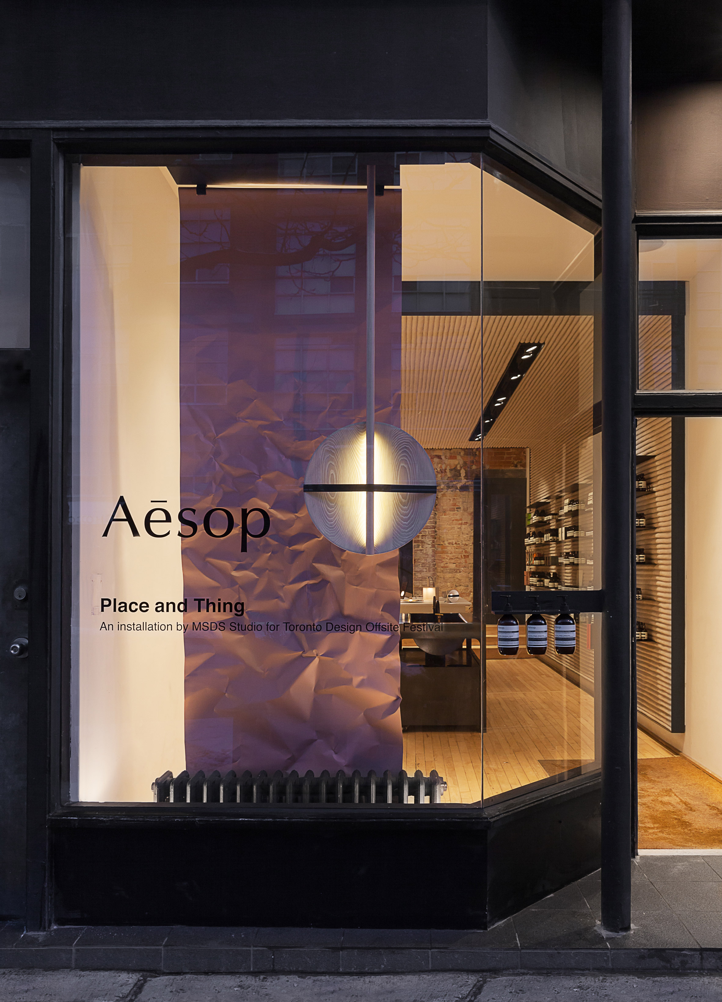 Place & Think by MSDS Studio at Aesop Toronto