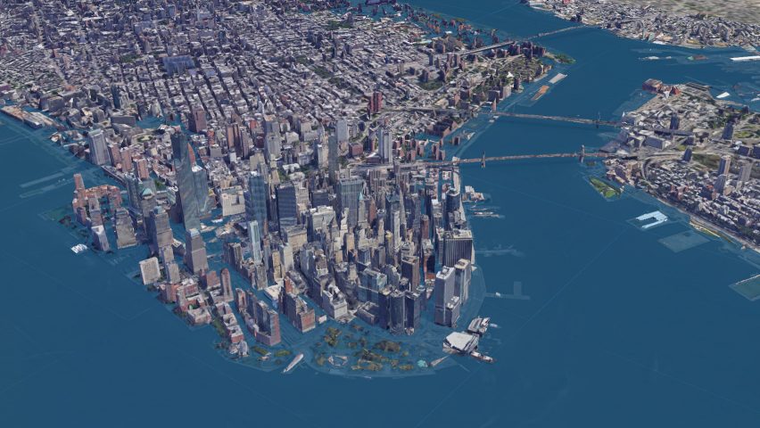New York seen using the Surging Seas software