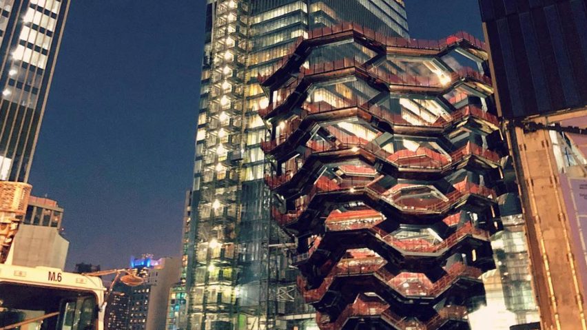 Heatherwick's Vessel structure nears completion at New York's Hudson Yards