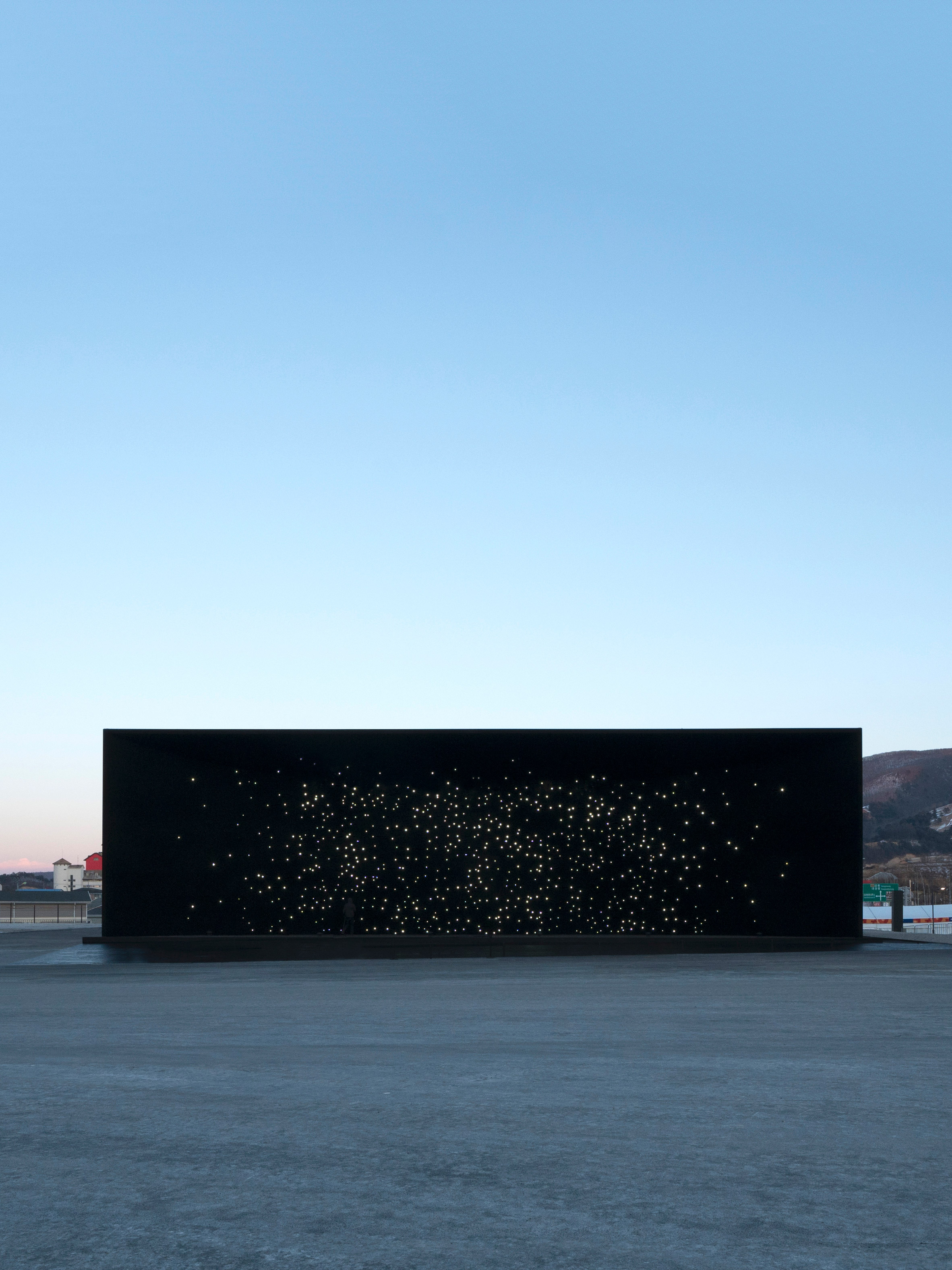 Asif Khan reveals super-dark Vantablack pavilion for Winter Olympics 2018