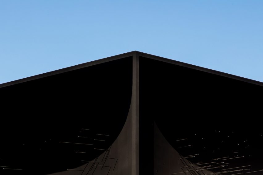 Asif Khan reveals super-dark Vantablack pavilion for Winter Olympics 2018