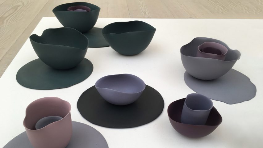 Seo-Yeon Park makes porcelain tableware based on Georgia O'Keeffe paintings